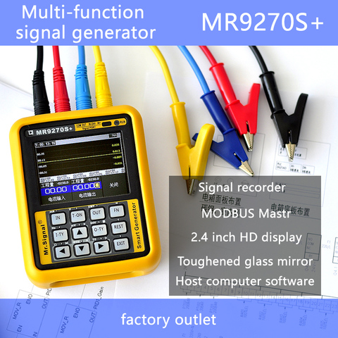 4-20mA générateur de signal calibrage tension de courant PT100 thermocouple transmetteur de pression enregistreur PID fréquence MR9270S + ► Photo 1/1