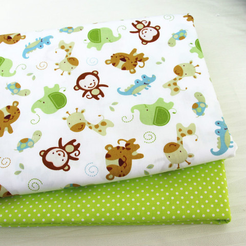 Tissu Patchwork 100% coton sergé, tissu imprimé singe, matériel de couture et de matelassage pour bébé et enfant ► Photo 1/4