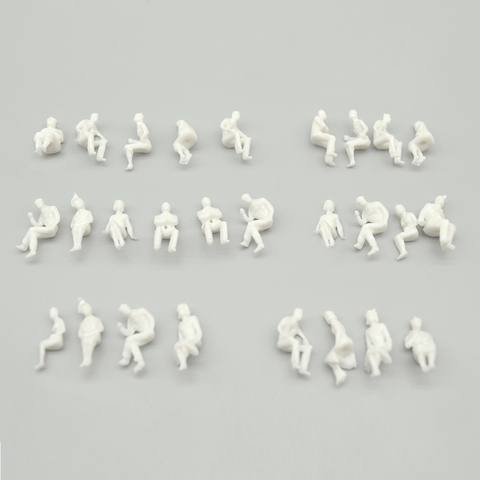 Assis figure assis miniature blanc personnes modèle Architectural échelle humaine ABS plastique peuples ► Photo 1/6