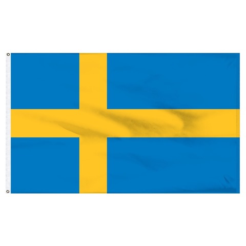 Johnin drapeau de suède | 90x150cm se Konungariket Sverige drapeau de suède ► Photo 1/1
