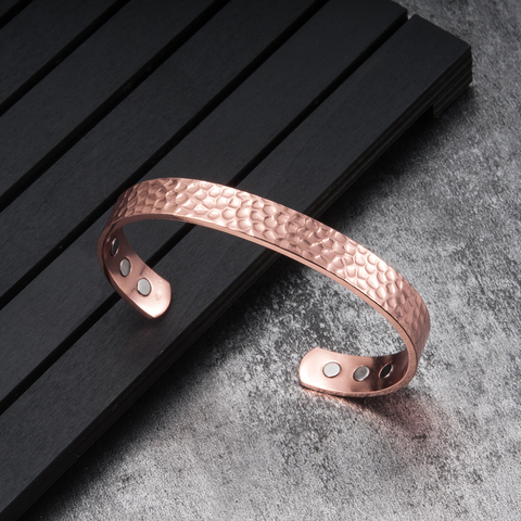 Vinterly-Bracelets en cuivre magnétique et ajustable, poignets, breloques, pour la santé, l'énergie, l'arthrite, pour hommes et femmes ► Photo 1/6