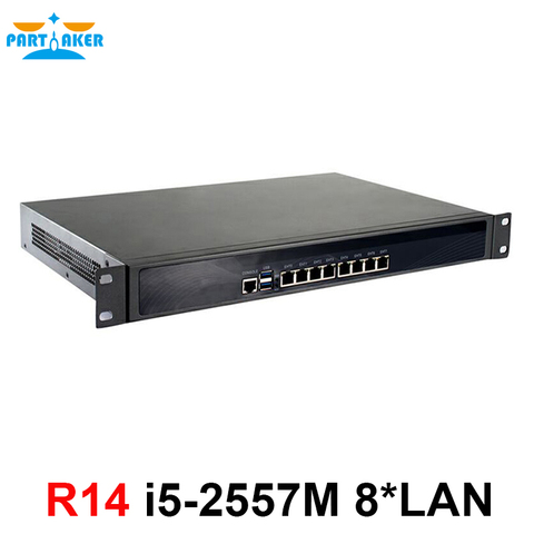 Serveur de support 1U serveur 8 gigabit lan port ordinateur vpn wlan routeur i5 2557M appareil de réseau de sécurité ► Photo 1/3