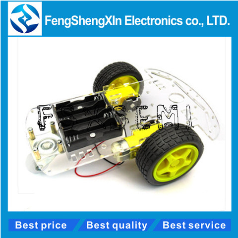 Kit de voiture intelligente 2wd, châssis de voiture Robot intelligent, avec encodeur de vitesse et boîtier de batterie pour arduino, Kit de bricolage ► Photo 1/1
