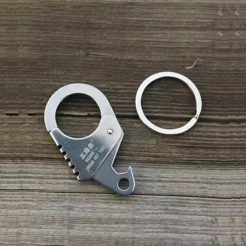 Sanrenmu-porte-clés Mini outils de poche avec ouvre-bouteille, Kit de voyage pour Camping SK036E ► Photo 1/1
