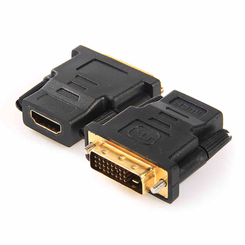 Adaptateur vidéo numérique DVI-D DVI-I mâle vers HDMI femelle, carte graphique GPU ordinateur portable DVI vers HDMI moniteur LED adaptateur d'affichage HDTV ► Photo 1/5