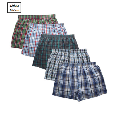 2017 5 Pack Hommes Sous-Vêtements Boxers Lâche Shorts Hommes Culottes Coton Doux Grande Flèche Pantalon À La Maison Sous-Vêtements Classique Bases hommes de ► Photo 1/6