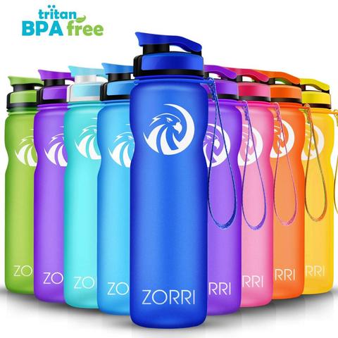 ZORRI-bouteille en plastique Portable sans BPA, gourde pour les voyages en plein air, gourde pour les étudiants ► Photo 1/6