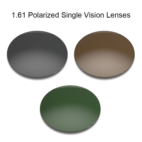 Lentilles optiques polarisées de Prescription pour la conduite, Anti-éblouissement, lentille polarisée à Vision unique pour stores, 1.61 CR-39 ► Photo 1/6