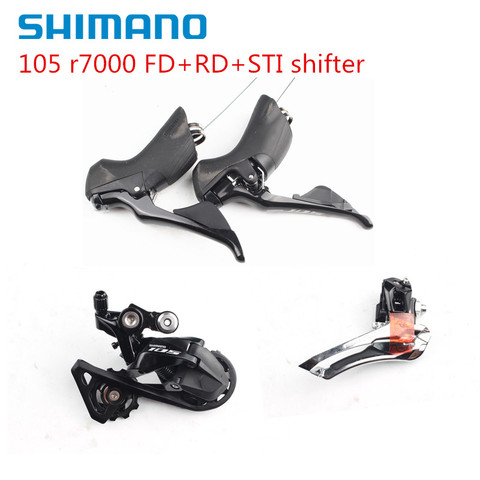 SHIMANO-ensemble de vitesses 2x11 rapports, avec dérailleur avant et arrière 105 manette de vitesse R7000, SS / GS ► Photo 1/6