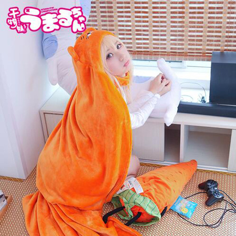 Himouto de haute qualité! Umaru-chan manteau Anime Umaru chan Doma Umaru Cosplay déguisement Flannels capots couverture casquette souple à capuche ► Photo 1/5