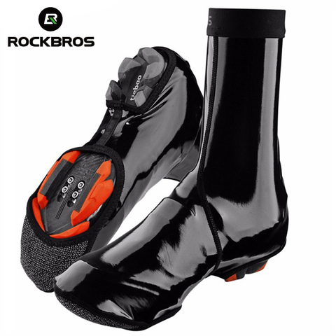 ROCKBROS – housses de chaussures de cyclisme, imperméables, élastiques, durables, coupe-vent, pour vtt, route, pluie, équipement ► Photo 1/6