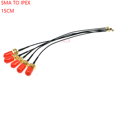 Câble adaptateur d'antenne RG178 uFL/u.FL/IPX, JACK droit SMA vers connecteur femelle IPEX, 5 pièces, fil pour WIFI/GSM/GPS ► Photo 1/4