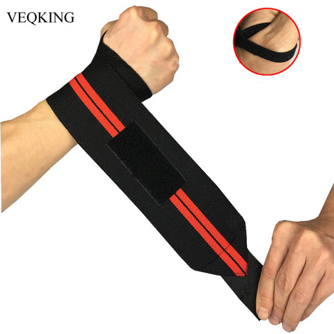 Bracelet élastique ajustable, 2 pièces, bandes à poignet bandes pour poids et musculation, Support du poignet respirant de 3 couleurs ► Photo 1/6