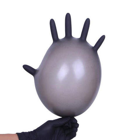 50/100 pièces Noir gants de jardin gants jetables en latex Pour La Maison De Nettoyage En Caoutchouc Ou gants de nettoyage Universel Alimentaire Gants ► Photo 1/1