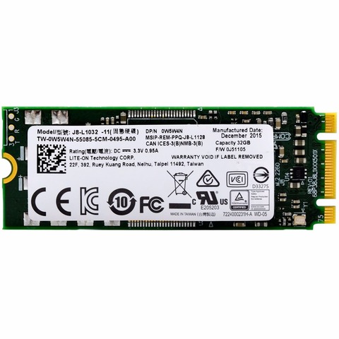M.2 SSD SLC Flash m2 2260 SSD 32GB disque dur dur dur Interno interne SSD pour ordinateur portable Ultrabook SSD livraison gratuite ► Photo 1/5