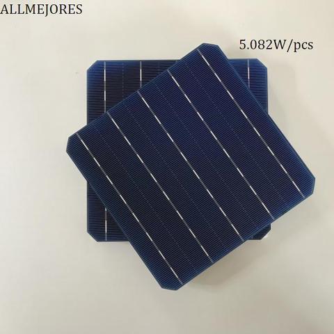 Allmeilleures – 10 cellules solaires 156mm x 156mm, haute efficacité 5.08W/pièce de qualité A pour bricolage, chargeur de panneau solaire 5V 50W ► Photo 1/1