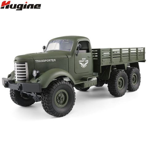 Camion monstre RC à télécommande et véhicules militaires 6x6, véhicules militaires hors route, tactique, 2.4G, jouets électroniques chenille, cadeau pour enfants ► Photo 1/6