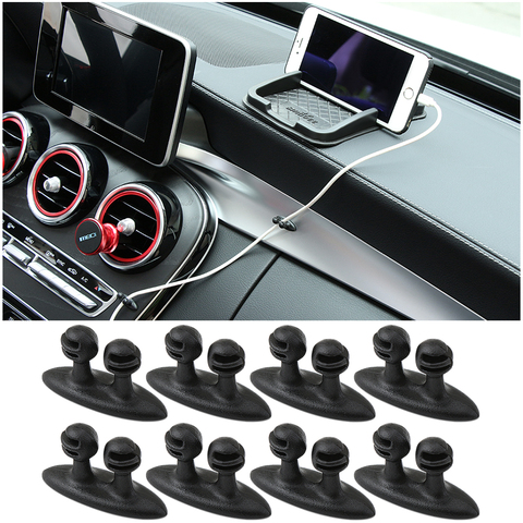 8 pièces, clips pour câbles de voiture 3D, autocollants pour Renault Megane 2 3 Duster Logan Clio Captur Laguna 2 1 Sandero Fluence Scenic Trafic ► Photo 1/5