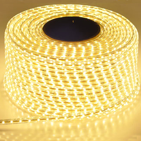 220V Led étanche bande lumineuse avec prise ue 2835 SMD flexible corde lumière, 120 Leds/M haute luminosité extérieur intérieur gradateur décor ► Photo 1/6