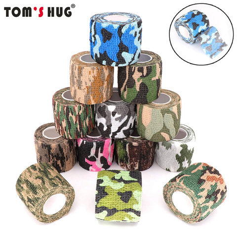 Bande adhésive élastique de Camouflage, 4.5m, pour protection sportive, Camouflage de chasse, Bandage de la cheville, des genoux et des bras ► Photo 1/6