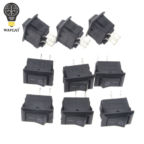 10 pcs/lot 10*15mm SPST 2PIN SUR/OFF G130 Bateau Interrupteur À Bascule 3A/250 v De Voiture dash Dashboard Camion RV ATV Maison ► Photo 1/6