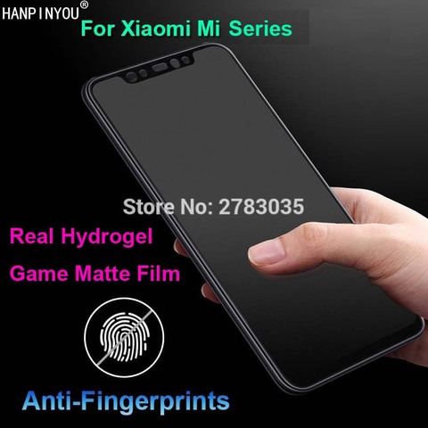 Pour Xiao mi mi 9 9T 8 SE Lite Note 10 Pro couverture complète mat véritable doux Hydrogel Film sans empreinte digitale givré jeu protecteur d'écran ► Photo 1/6