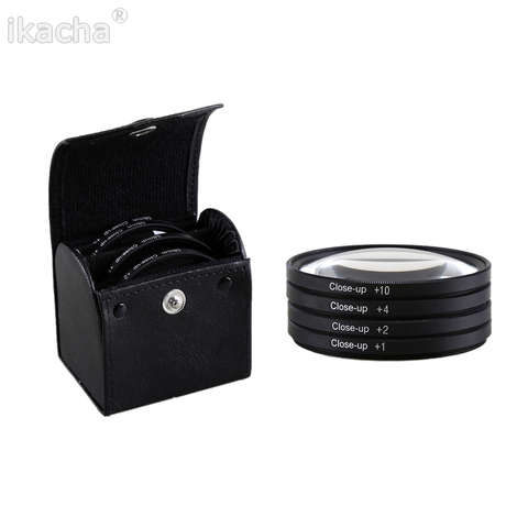 Filtre objectif Macro gros plan + 1 + 2 + 4 + 10 Kit de filtres 49mm 52mm 55mm 58mm 62mm 67mm 72mm 77mm 82mm pour Canon Nikon Sony DSLR appareil photo ► Photo 1/6