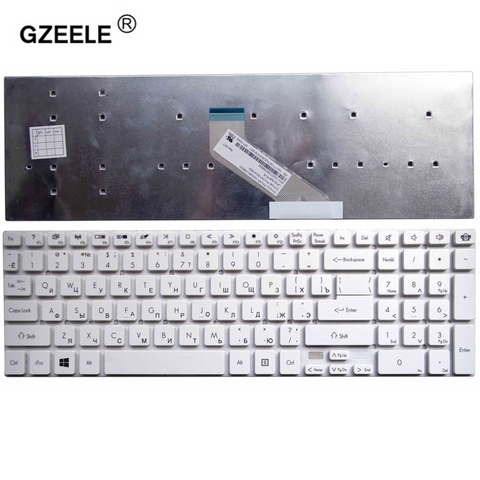 GZEELE NOUVEAU Clavier d'ordinateur portable RUSSE pour Acer Aspire V3-571 V3-551 V3-551G V3-731 V3-771 V3-771G V3-731G MP-10K33SU-6981 RU ► Photo 1/6