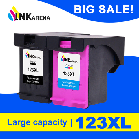 Inkara – cartouche d'encre de remplacement 123XL et 123 XL pour imprimante HP, pour Deskjet 1110, 2130, 3630, 3632, 3638, 4520, 4522 ► Photo 1/5