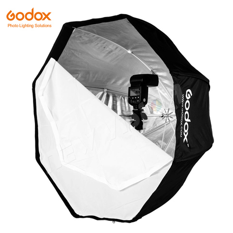 Réflecteur portatif de Brolly de parapluie de Softbox d'octogone de Godox 120 cm/47.2in pour le Flash de Flash de Flash de stroboscope de Studio ► Photo 1/6