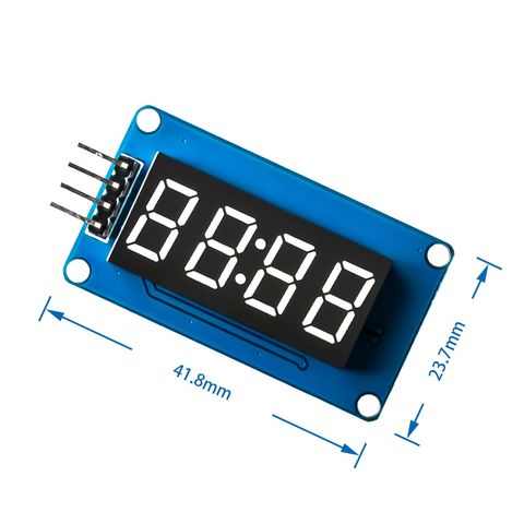 Module d'affichage LED TM1637 pour Arduino 7 segments, 4 Bits, Tube numérique à Anode rouge, horloge, 0.36 pouces, quatre pilotes en série ► Photo 1/5