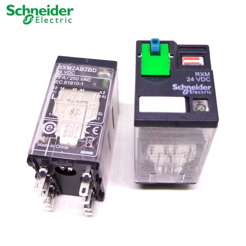 Schneider – relais 2CO 12A + LTB + LED 24V 230V 120V, 5 pièces, neuf et original ► Photo 1/6