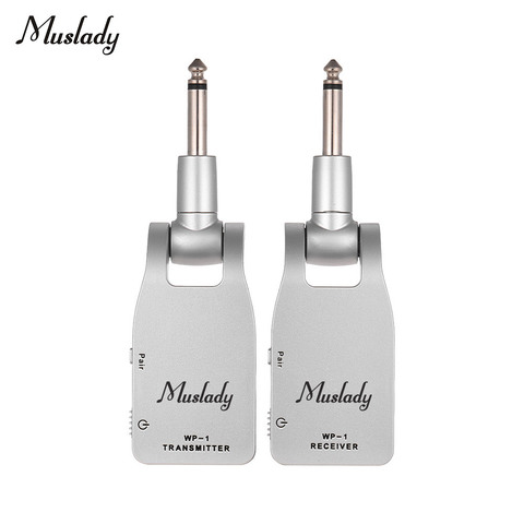 Muslady 2.4G système de guitare sans fil transmetteur et récepteur batterie au Lithium Rechargeable intégrée 30 M plage de Transmission pour Elec ► Photo 1/5