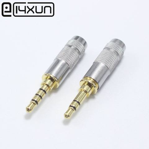 EClyxun 1 Pcs Nouvelle Cuivre Mini 3.5mm 3/4 Pôle avec Clip Plug Audio Jack Écouteur Adaptateur pour le BRICOLAGE Stéréo Casque écouteurs ► Photo 1/6