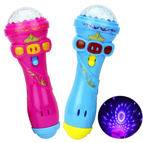 Vente chaude éclairage jouets enfants enfants sans fil Microphone modèle cadeau lumineux jouets étoilé lampe de poche jouets clignotant bâton ► Photo 1/6