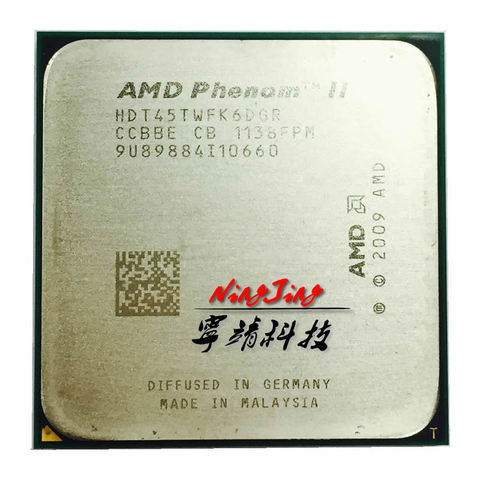 AMD Phenom – prise AM3, II X6 1045T 1045 2.7 GHz, six cœurs processeur d'unité centrale ► Photo 1/1