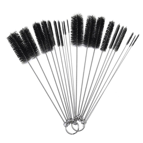 10 pièces Nylon bouteille Tube buse brosses brosse de nettoyage cuisine nettoyant ensemble pour boire des pailles/lunettes/claviers/bijoux ► Photo 1/6