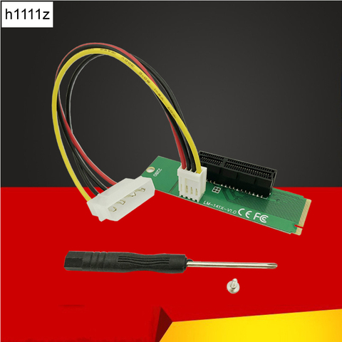 NGFF – adaptateur de carte à fente M2 M.2 vers PCI-E 4x 1x mâle vers femelle, multiplicateur PCIE pour Machine minière BTC, nouveau ► Photo 1/5