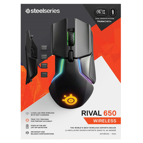 SteelSeries Rival 650 – souris de jeu sans fil Quantum, capteur optique dualen ► Photo 1/6