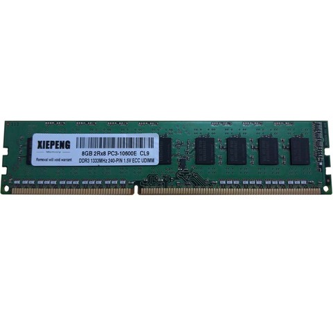 Pour HP N36L N54L DL120 ML110 ML370 DL380 DL385 DL580 DL585 G7 Serveur RAM 8 GO DDR3 1333 MHz 4 GO 2Rx8 PC3-10600E Mémoire ECC SDRAM ► Photo 1/3