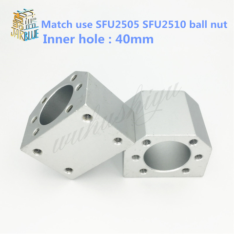 SFU2505 SFU2510 boîtier d'écrou à vis à bille | En aluminium pour 2505 25mm support de boîtier d'écrou de vis à bille, pièces 1 pièce ► Photo 1/4