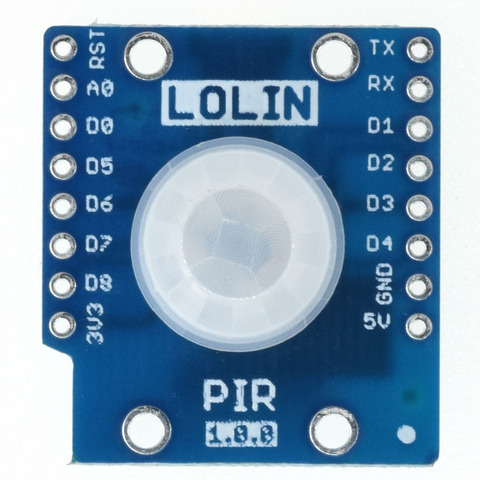 PIR Bouclier V1.0.0 pour LOLIN D1 mini infrarouge passif capteur module ► Photo 1/3