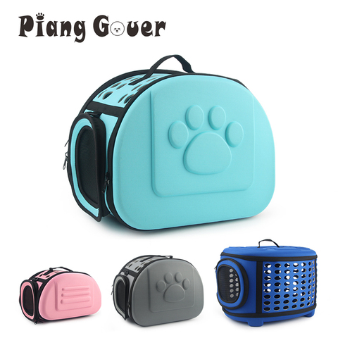 EVA couleur Pure sac de transport pour animaux de compagnie Portable en plein air couleur solide chat pliable chien voyage animaux de compagnie sac chiot transportant des sacs à bandoulière S/M/L ► Photo 1/6