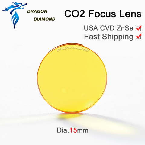 Co2 Laser focus lentille USA ZnSe CVD Laser graveur Dia.15mm FL 38.1 50.8 63.5mm pour CO2 Laser Machine 1.5 pouces 2 pouces 2.5 pouces ► Photo 1/5