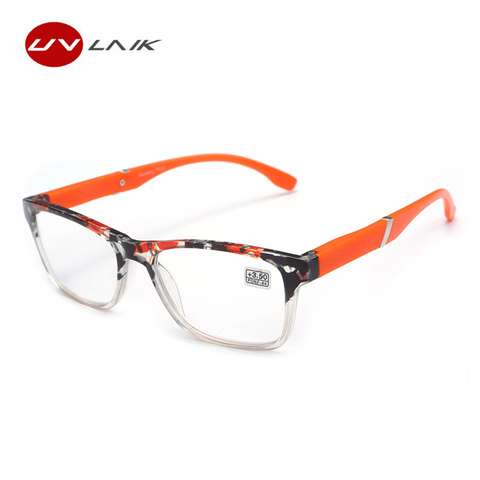 UVLAIK mode hyperopie lunettes de lecture hommes femmes HD lentille en résine presbyte lunettes de lecture 1.5 + 2.0 + 2.5 + 3.0 + 3.5 + 4.0 ► Photo 1/6