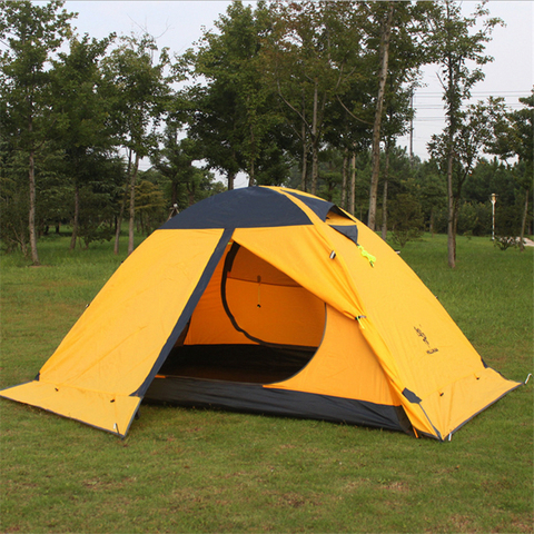 Tente professionnelle ultralégère en Fiber de Nylon et Silicone 20D, Double couche, étanche et ignifuge, idéale pour le Camping en plein air ► Photo 1/5