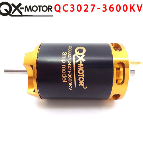 Moteur sans balais à grande vitesse QX-MOTOR 3027 3600kv cc, bricolage RC sans noyau, couple fort, jouet, voiture, bateau, modèle d'avion, outil de réparation ► Photo 1/6