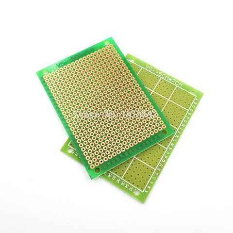5 PCS/LOT 5*7 CM carte de Circuit imprimé simple face Fiber de verre carte de Circuit imprimé vert 5x7 cm ► Photo 1/2