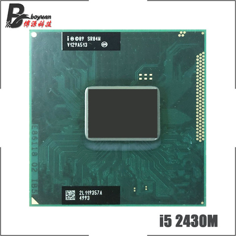 Intel Core i5 2430M SR04W 2.4 GHz, Dual-Core Quad-Thread, 3M 35W, prise G2/ ► Photo 1/1