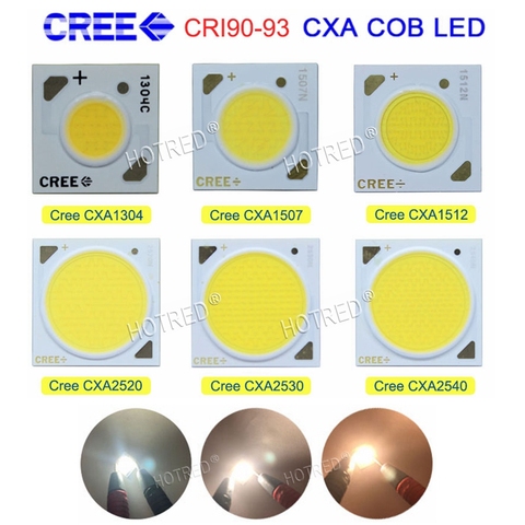 10 PCS/lot Cree Haute CRI 90-93 CXA1304 CXA1507 CXA1816 CXA2520 CXA2530 CXA2540 2700 K 3000 K 3500 K 4000 K CRI90 COB Puce diode LED ► Photo 1/6